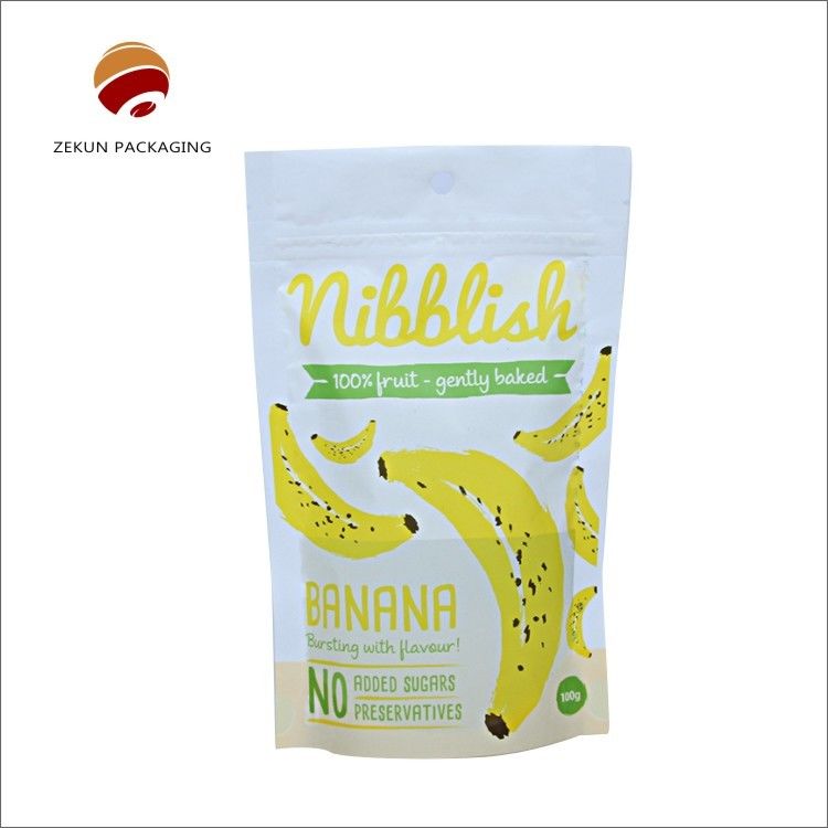 Desain Custom Standy Zipper Bag Packaging CMYK Warna Untuk Kesegaran