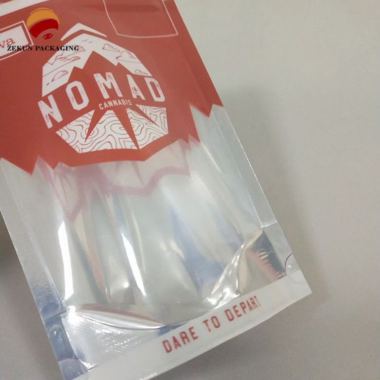 OEM Standing Zipper Bag CMYK Warna Plastik Stand Up Bag Dengan Ziplock