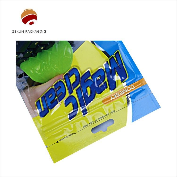 ISO SGS Heat Seal Stand Up Zipper Pouch Bags Desain Warna yang Seru