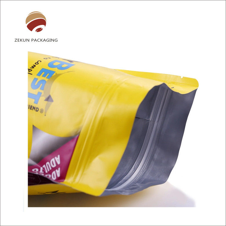 Custom Logo Cetak Makanan Holographic Stand Up Bags dengan Zipper Heat Seal PET VMPET PE