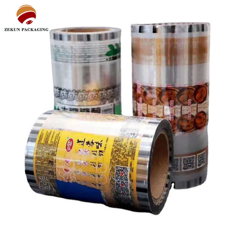 Matt Finish Printed Packaging Film Roll Sampai 10 Warna Kelembaban Proof