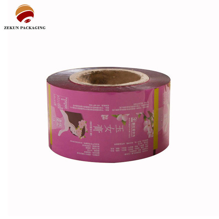 Fleksibel PET/AL/PE Film Roll Dengan Desain Khusus Fitur Cerah Selesai Berbagai Kapasitas