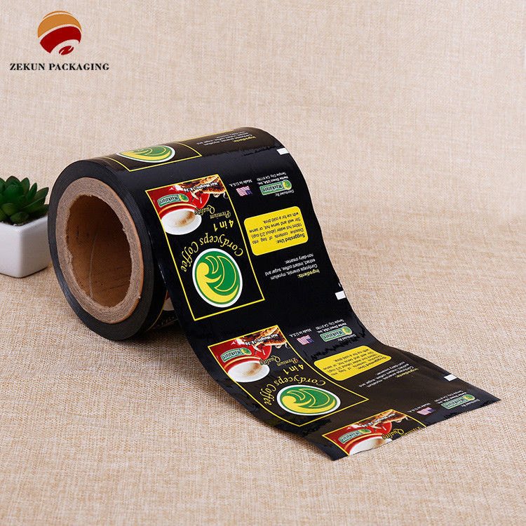 Fleksibel PET/AL/PE Film Roll Dengan Desain Khusus Fitur Cerah Selesai Berbagai Kapasitas