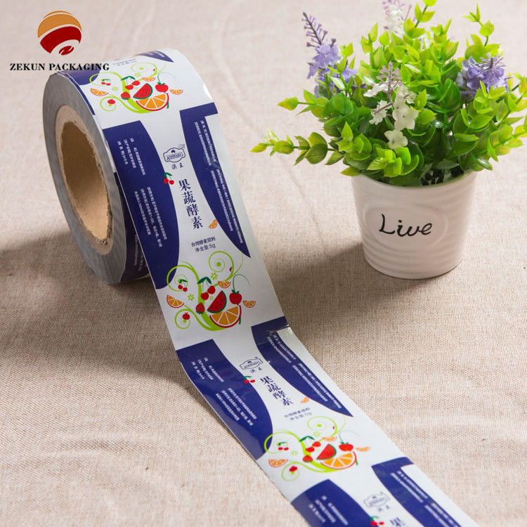 Grave Printed Pet/Al/Pe Food Packaging Roll Film Desain Berwarna Berbagai Kapasitas