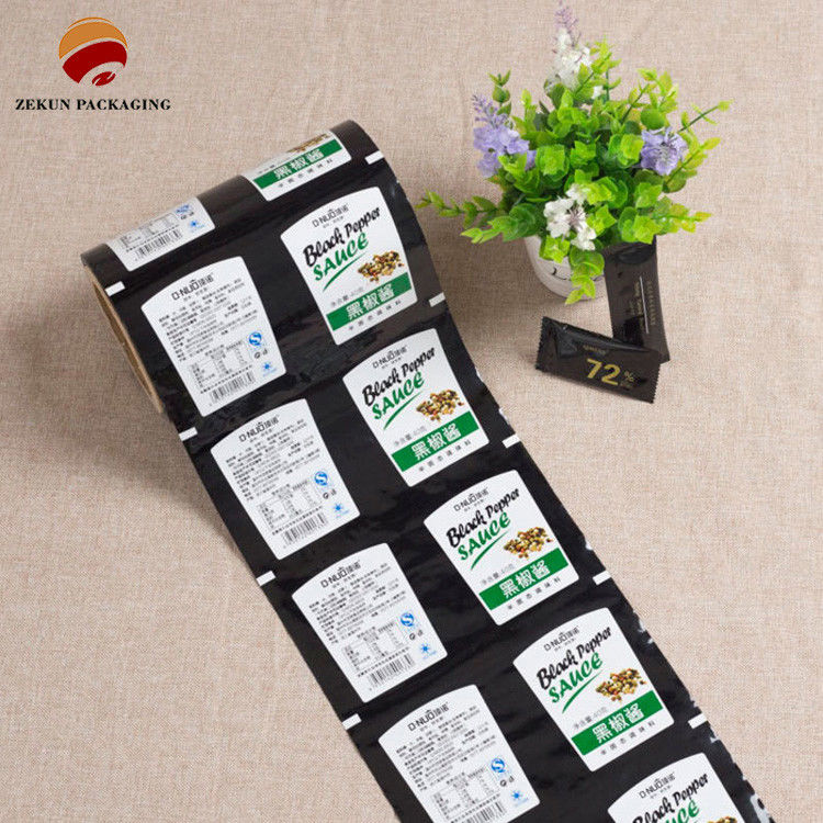 Matt Finish Printed Packaging Film Roll Sampai 10 Warna Kelembaban Proof