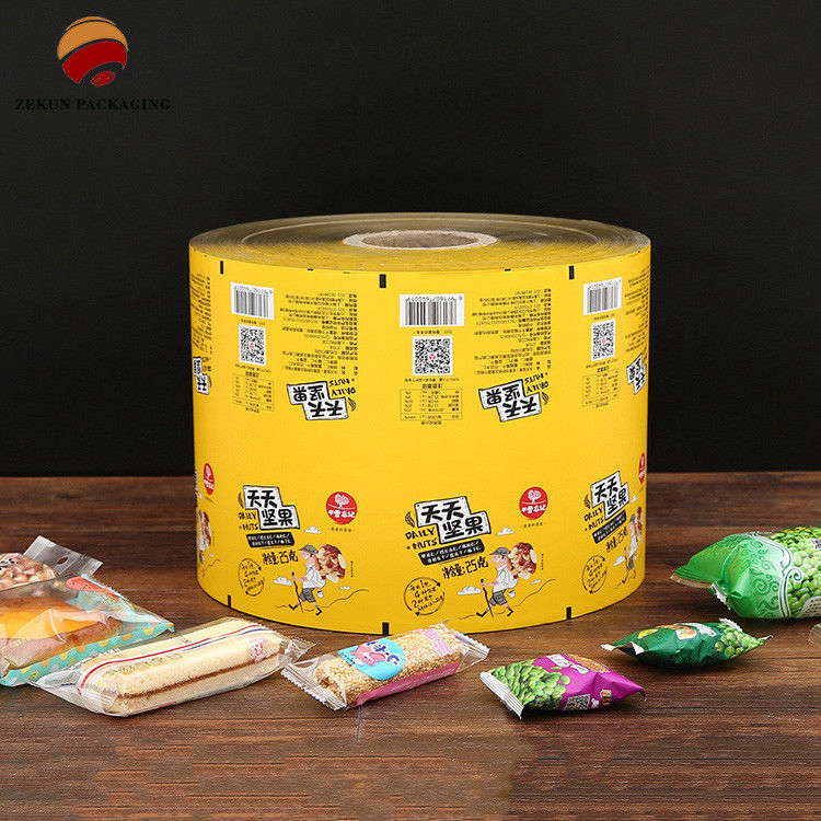 High Barrier Flexible Packaging Roll Film Kelembaban/Oxygen/UV Resistance dengan Matt atau Glossy Finish
