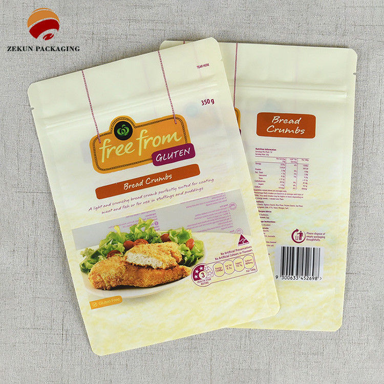 Printing Gravure Food Packaging Bag dengan Tear Notch dan Matt atau Glossy Finishing