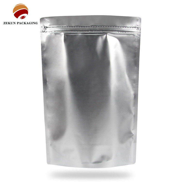 Custom Zipper Closure aluminium foil ziplock tas Penyimpanan yang ditingkatkan untuk produk kopi