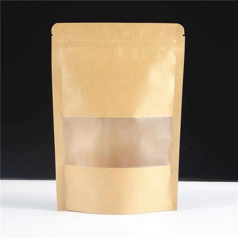 Kantong Zipper Kertas Kraft yang dapat disesuaikan hingga 10 warna
