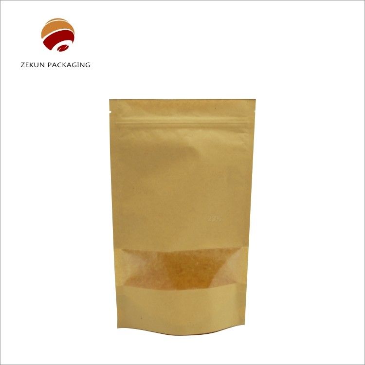 Tas Kertas Kraft Cetak Khusus 250g Kapasitas dengan Finish Cerah untuk Kemasan Makanan