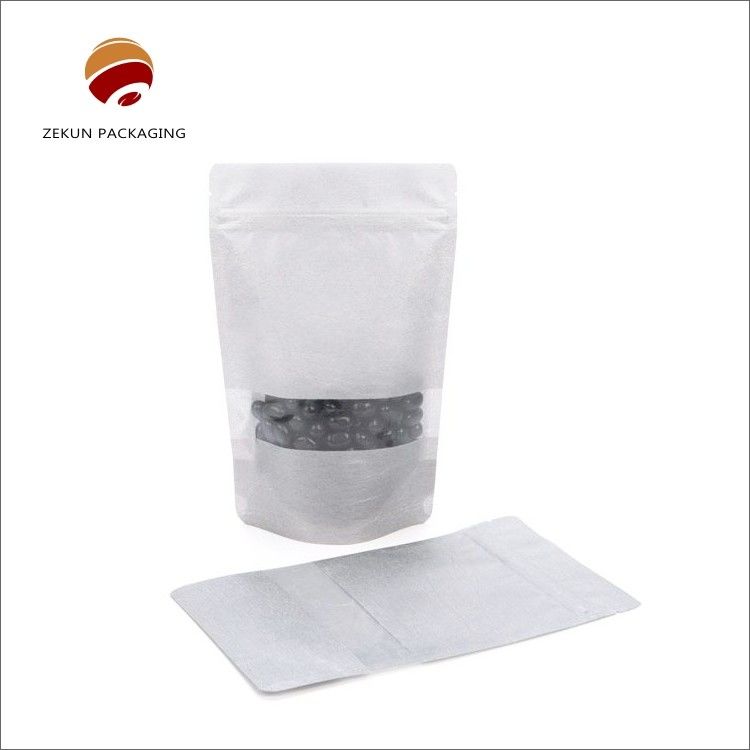 Kantong Kertas Kraft Ramah Lingkungan dengan Permukaan Matt yang Ditcetak dengan Gravure Kemasan Makanan 200 g - 5 kg