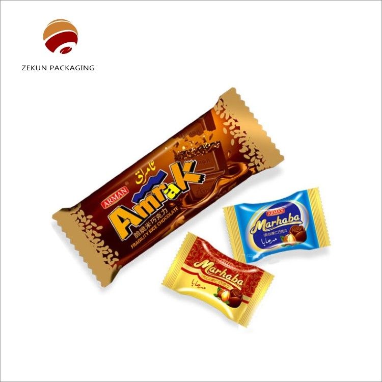 Tas kemasan makanan ringan khusus CMYK / PANTON 10 warna Foil aluminium PET / AL / PE Mat atau Glossy Finish Gravure Printed