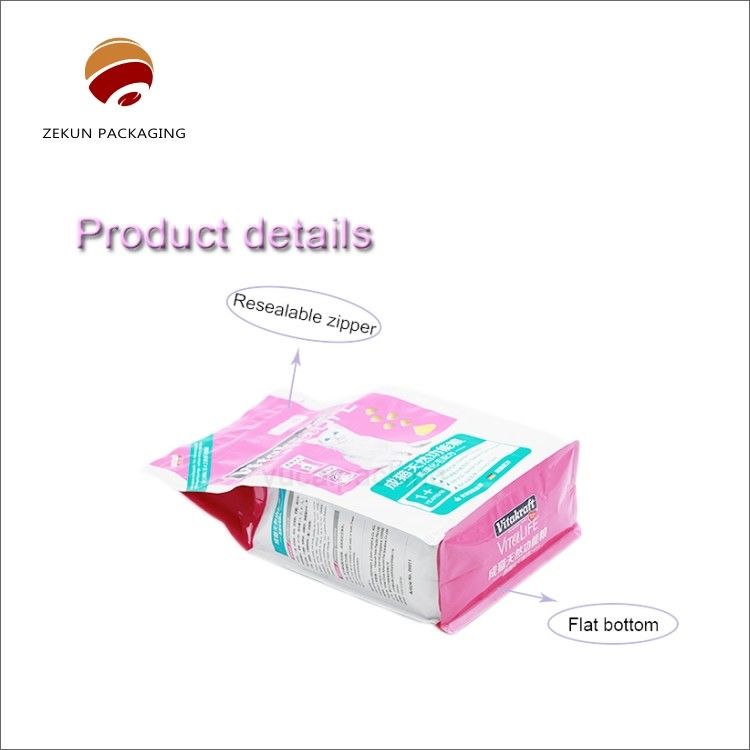 CMYK/PANTON Pet Food Bag Desain Custom PET/AL/PE Moisture Proof Bag