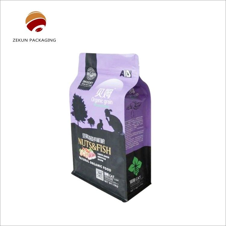 CMYK/PANTON Pet Food Bag Desain Custom PET/AL/PE Moisture Proof Bag