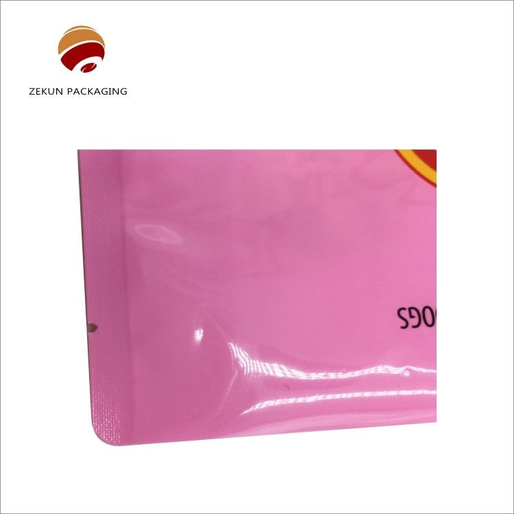 Stand Up Bag Flat Bottom Bag dengan warna dan sampel yang jelas atau disesuaikan