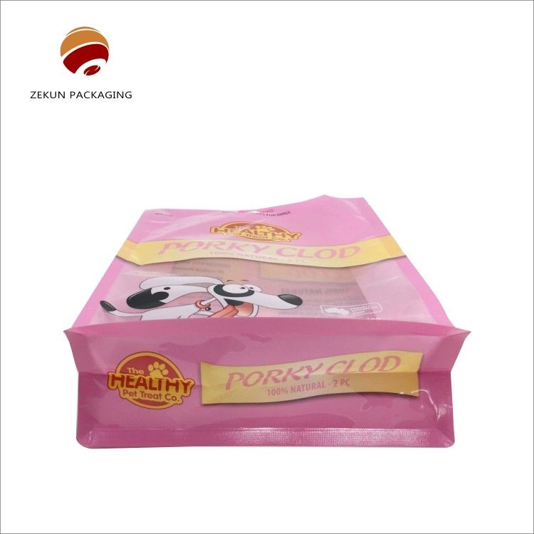 Stand Up Bag Flat Bottom Bag dengan warna dan sampel yang jelas atau disesuaikan