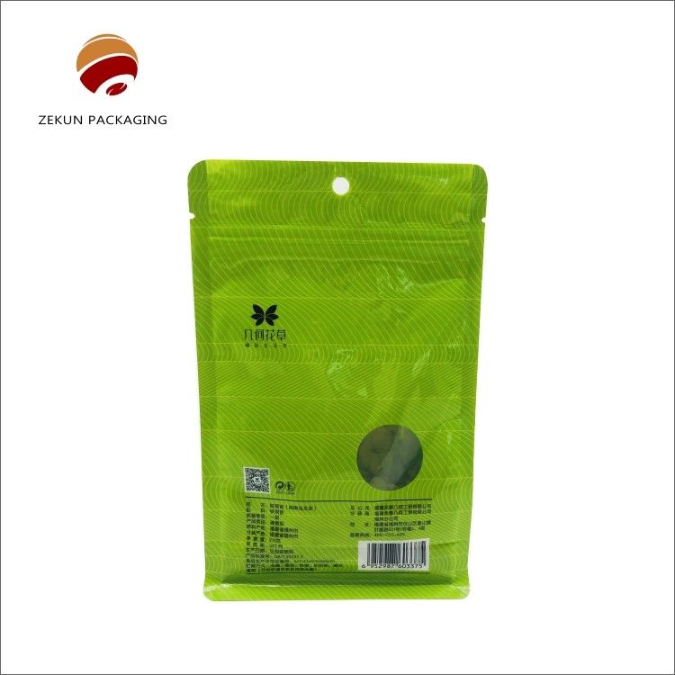 Tas Kemasan Teh Khusus dengan Zipper Top CMYK/PANTON Desain Kelembaban tahan 30-200g-5kgs