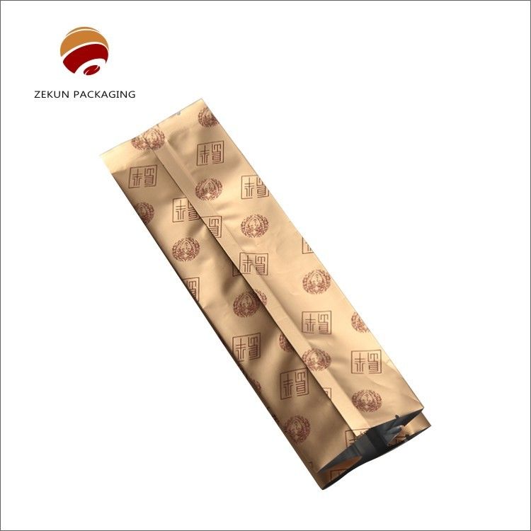 Tas kemasan teh yang disesuaikan dengan tahan kelembaban Aluminium foil tahan debu Matt Finish Gravure Printing