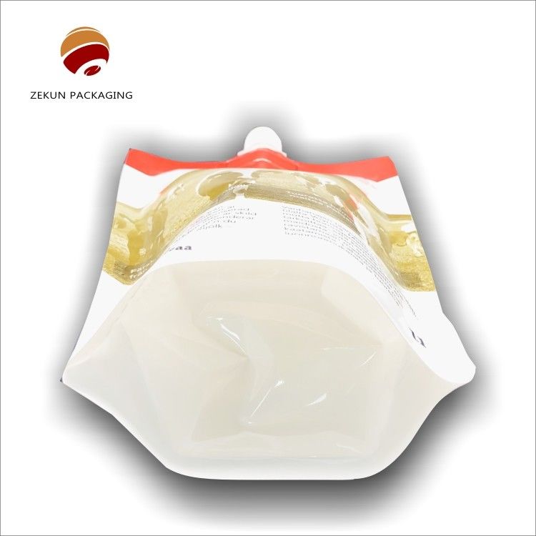Tas Spout Cairan Berguna Kembali Kemasan Kantong Spout dengan hingga 10 pilihan warna