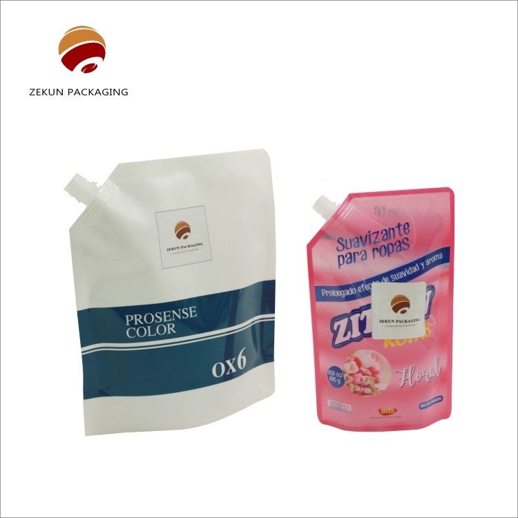 Logo Custom Eco Friendly Stand Up Spout Bag Warna CMYK