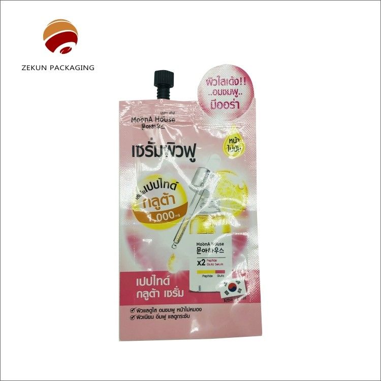 Tas Spout Cetak Disesuaikan Dengan Desain Berwarna Cap Campuran Mudah Untuk Produk Cair
