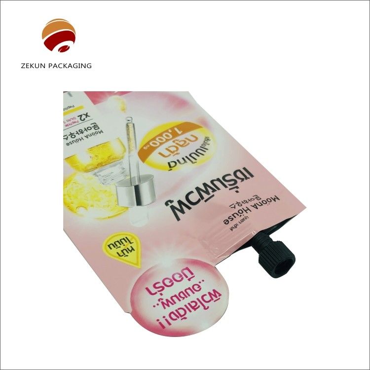 Pemesanan khusus diterima Spout pouch untuk pengiriman minuman melalui udara / laut / pengiriman ekspres