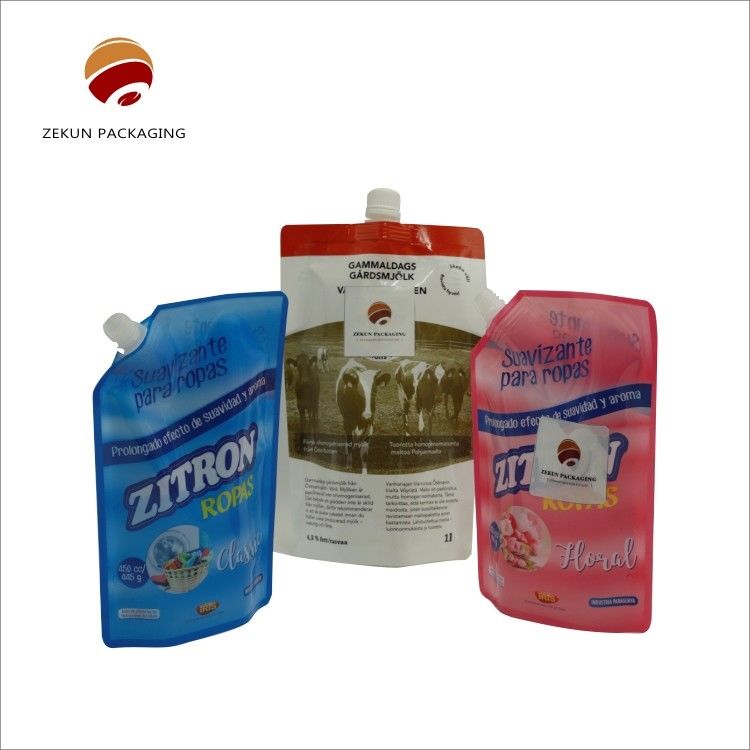 Custom Logo Liquid Spout Bag PET/OPP/AL hingga 10 warna