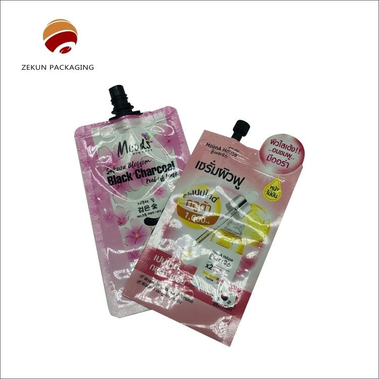 Ketahanan Pencuran Kantong Spout Cairan PET/OPP/AL Hingga 10 Warna