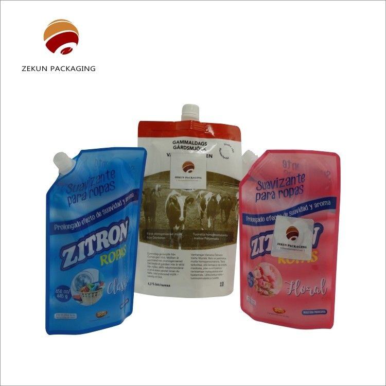 Ketahanan Pencuran Kantong Spout Cairan PET/OPP/AL Hingga 10 Warna