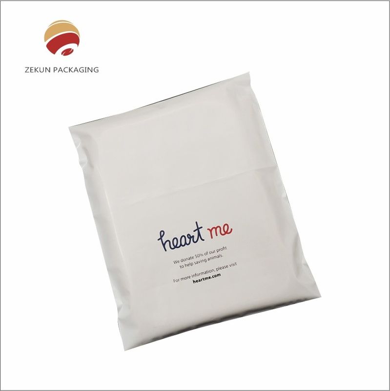 Kantong Pos Polyethene tahan air Mat Atau Cerah Finish Beragam Warna