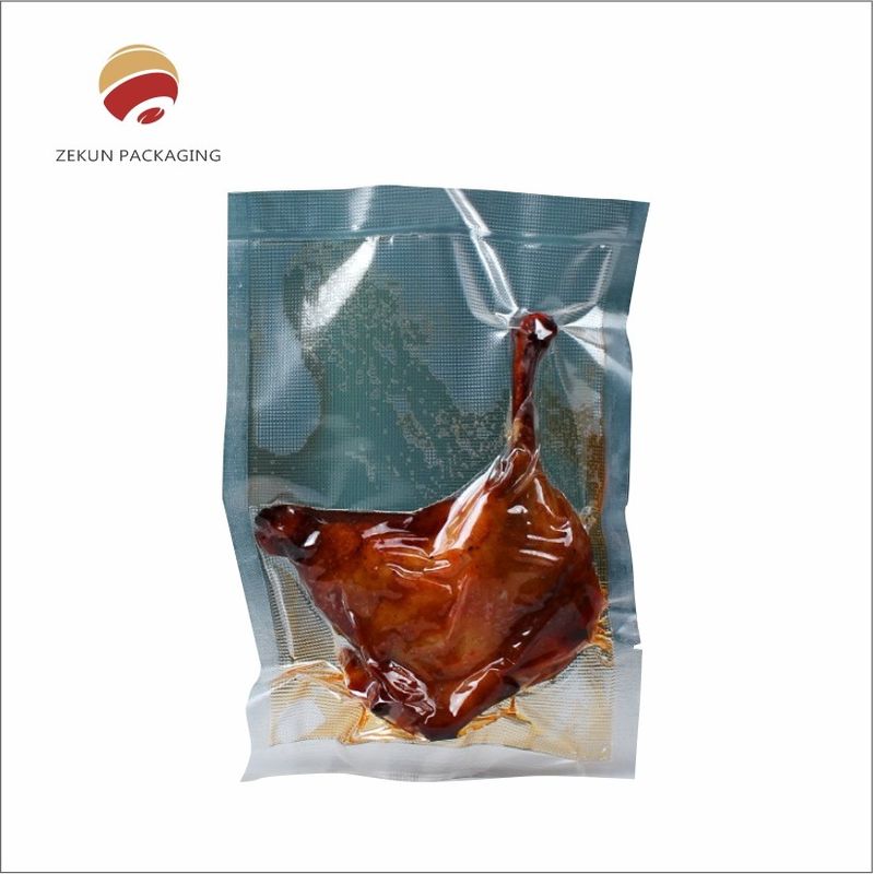 Tas vakum makanan yang disesuaikan dengan panjang 200 mm dengan metode penyegelan Zipper atau Seal Panas