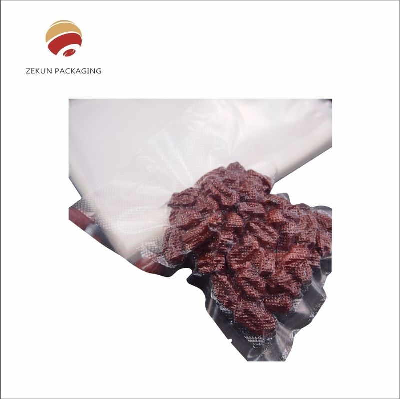 Penyimpanan dan pengawetan makanan dengan OEM lebar makanan vakum kantong Metode penyegelan Zipper atau Heat Seal