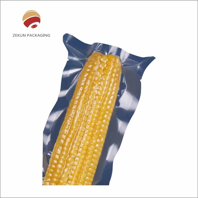 Makanan bening kantong pengedap vakum Nylon pengedap panas kemasan hingga 10 warna