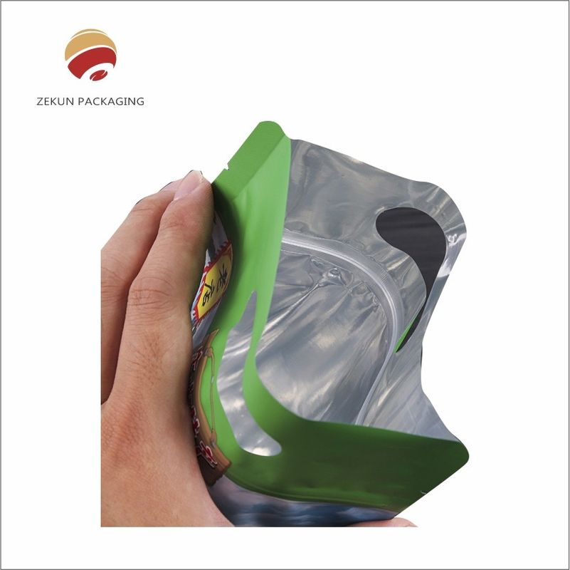 Kantong Segel Panas Zipper yang Dapat Ditutup Kembali / Kantong Zipper Stand Up Untuk Buktinya Kelembaban Dan Kesegaran yang Terpanjang