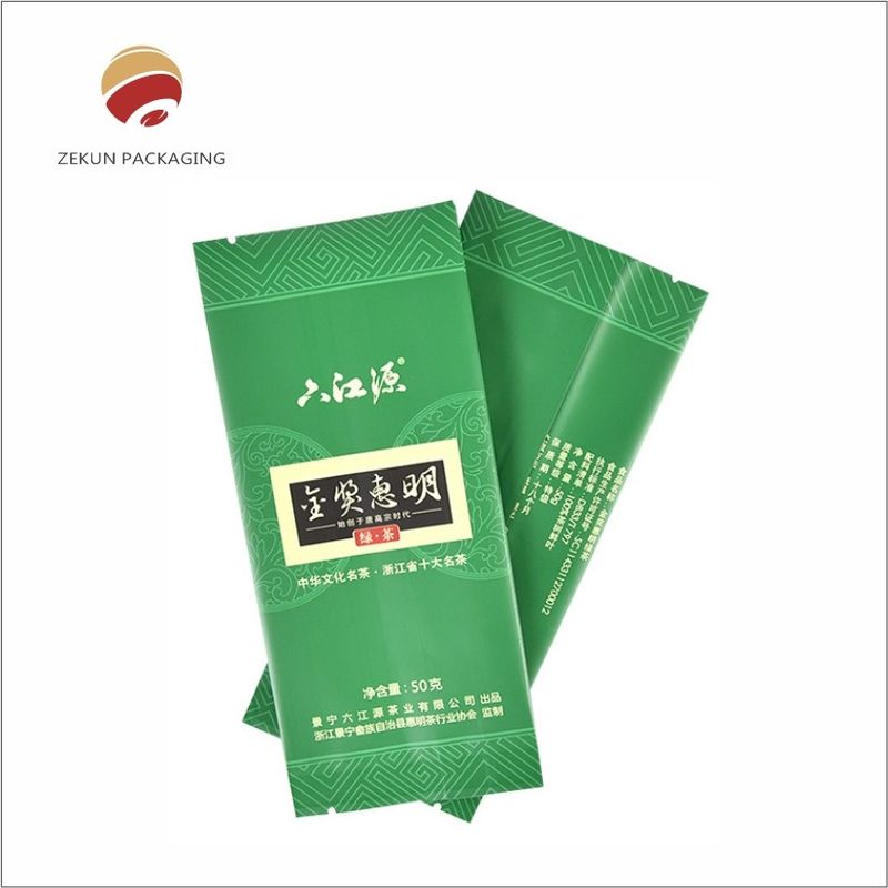 OEM ODM Tea Powder Packing Bag Custom Tea Bag Packaging Warna Hijau