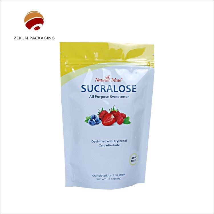 Printing Gravure Food Packaging Bag dengan Tear Notch dan Matt atau Glossy Finishing