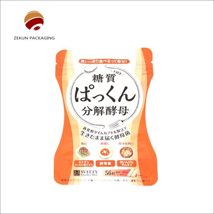 Kantong kemasan makanan BOPP / Kraft Paper / PE yang disesuaikan dengan ketebalan ukuran yang disesuaikan