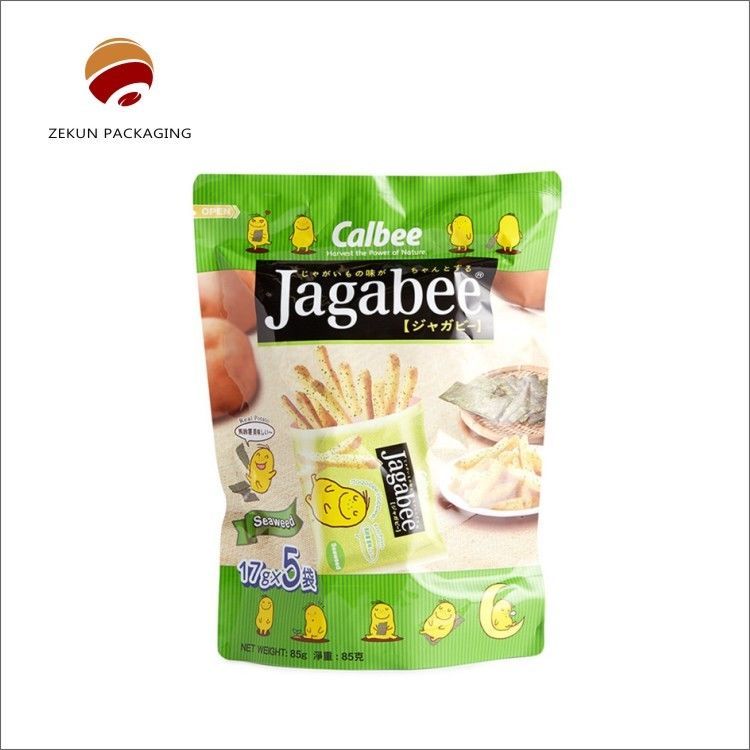 Kemasan Makanan Plastik Dan Kertas Kraft Kantong Aman Makanan Dengan Mat atau Lampu Cerah