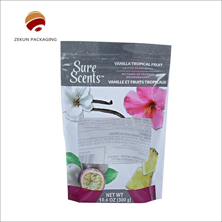 ISO SGS Heat Seal Stand Up Zipper Pouch Bags Desain Warna yang Seru