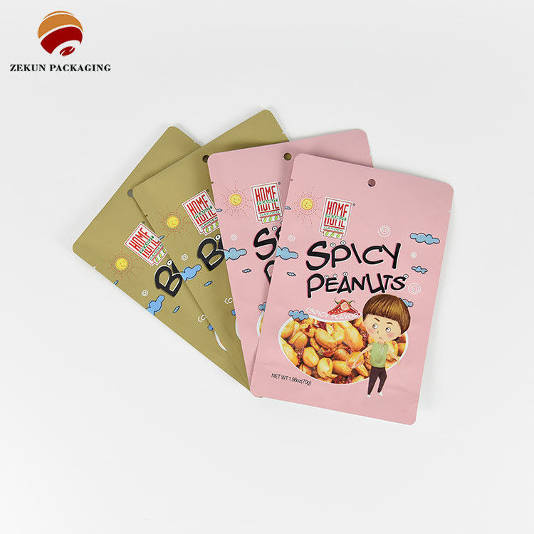 Pet/Al/Pe Tas kemasan makanan khusus Cmyk Desain warna anti bau