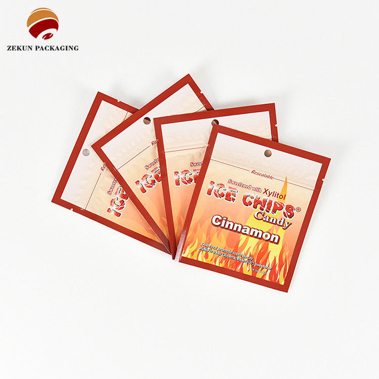 ISO/SGS Matt Glossy Finish Ziplock Food Packaging Bag Cmyk Palette Warna