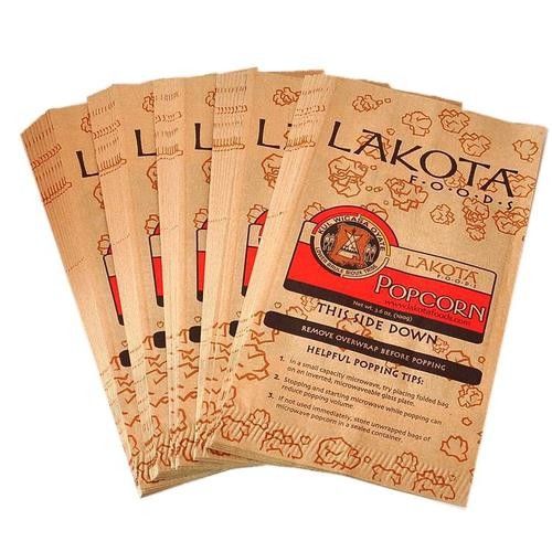 Kantong kertas popcorn yang dapat dilipat dan disegel dengan fitur anti lemak dan anti kebocoran (Kemas 100 buah)