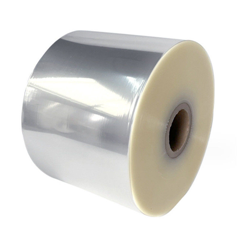 Ultra Thin Heat Seal Transparent BOPP Heat Sealable Film 12 Mikron Glossy Untuk Pencetakan Label Botol