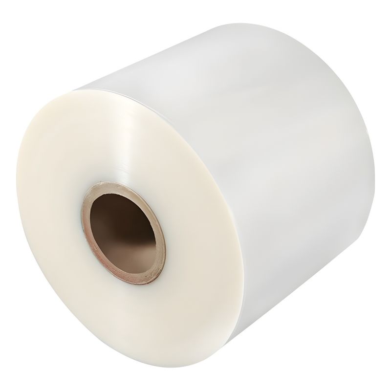 Ultra Thin Heat Seal Transparent BOPP Heat Sealable Film 12 Mikron Glossy Untuk Pencetakan Label Botol