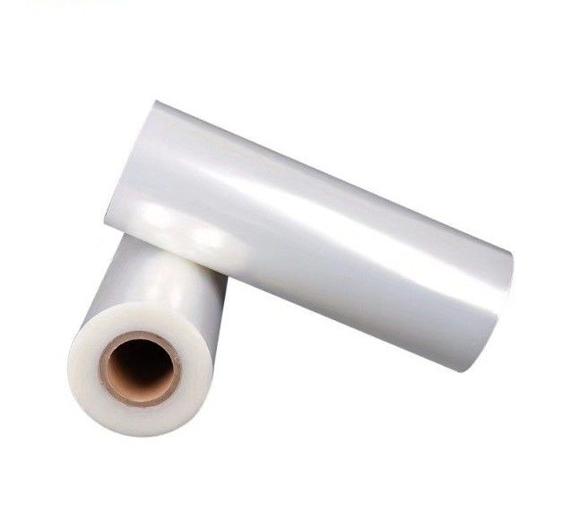 Ultra Thin Heat Seal Transparent BOPP Heat Sealable Film 12 Mikron Glossy Untuk Pencetakan Label Botol